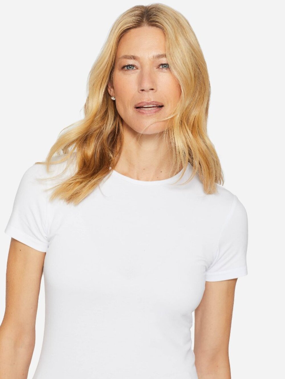 J McLaughlin Allie Cap Sleeve Tee - White NEW